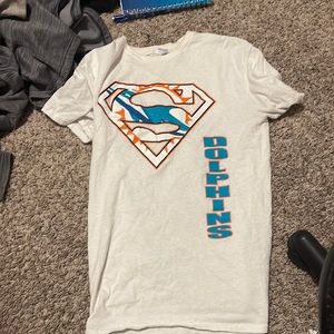 Men’s Miami Dolphins White Tee - Size Medium